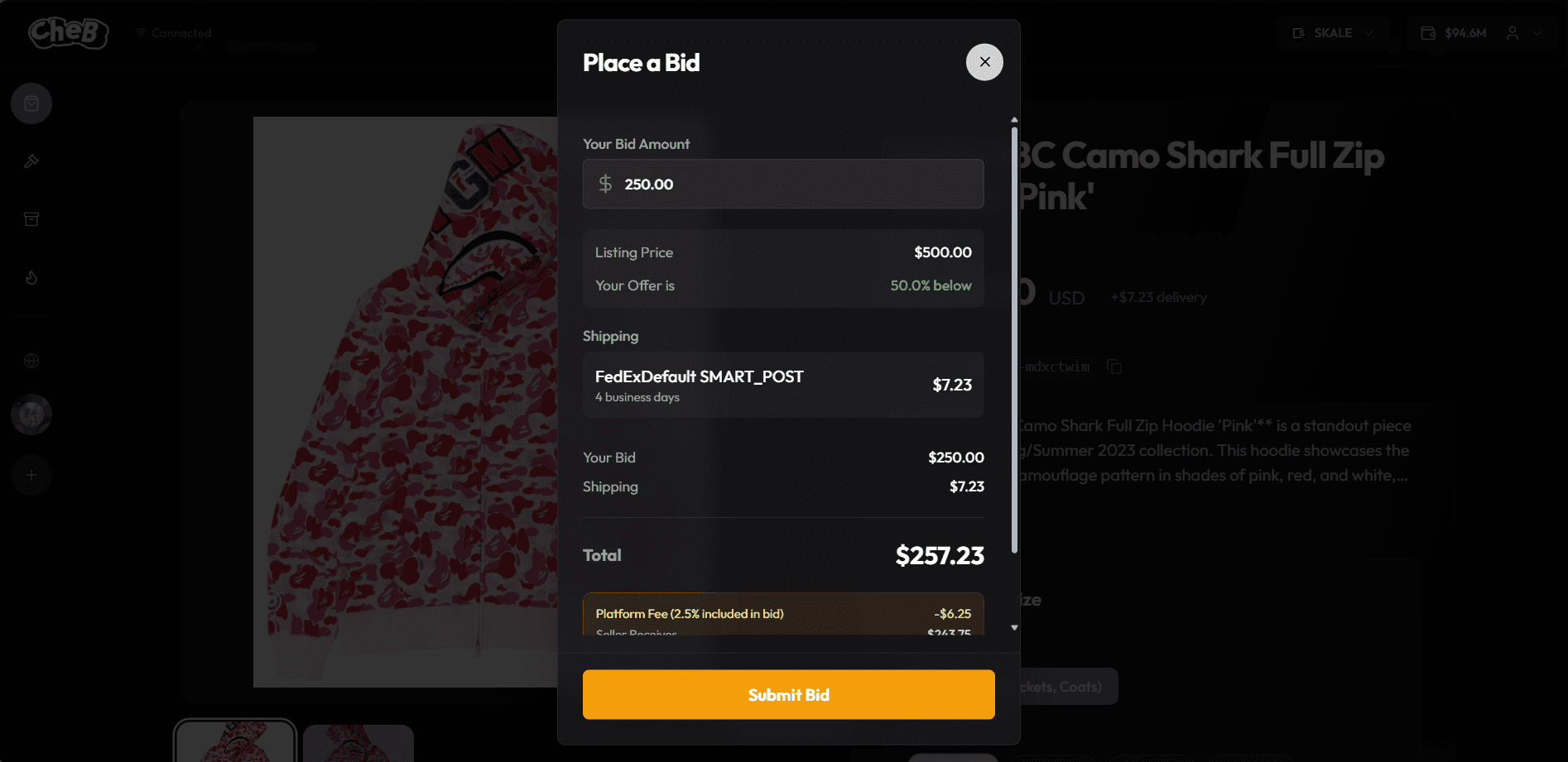 Place On-Chain Bids